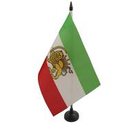 Drapeau de table Iran Ancienne Perse 21x14cm - PETIT Drapeaux DE BUREAU iranien 14 x 21 cm - AZ FLAG