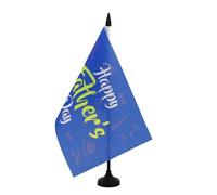 AZ FLAG Drapeau de Table Joyeuse fête des pères Bleu 21x14 cm