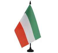 AZ FLAG - Drapeau De Table Koweït 21x14 cm - Petit Drapeau Koweïtien De Bureau 100% Polyester Avec Hampe De 25cm Et Socle En Plastique Noir