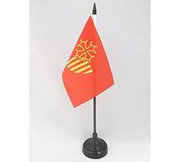 AZ FLAG Drapeau de Table Languedoc-Roussillon 15x10 cm Socle Plastique