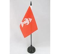AZ FLAG Drapeau de Table Laos Ancien 15x10 cm Socle Plastique