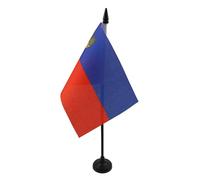 AZ FLAG Drapeau de Table Liechtenstein 15x10 cm Socle Plastique