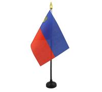 AZ FLAG Drapeau de Table Liechtenstein 15x10 cm Socle Plastique