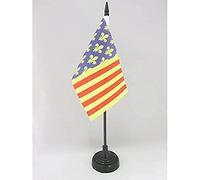 Drapeau de table Lozère 15x10cm - PETIT Drapeaux DE BUREAU département français - Languedoc-Roussillon 10 x 15 cm - AZ FLAG