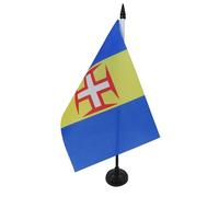 Drapeau de table Madère 21x14cm - PETIT Drapeaux DE BUREAU Portugal 14 x 21 cm - AZ FLAG
