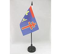 AZ FLAG Drapeau de Table Maine-et-Loire 15x10cm - Petit Drapeaux DE Bureau département français - Pays de la Loire 10 x 15 cm