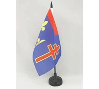 AZ FLAG Drapeau de Table Maine-et-Loire 21x14 cm Socle Plastique