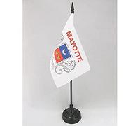 Drapeau de table Mayotte 15x10cm - PETIT Drapeaux DE BUREAU mahorais - France 10 x 15 cm - AZ FLAG