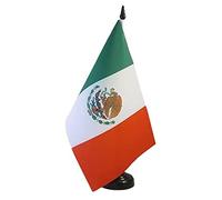 Drapeau de table Mexique 21x14cm - PETIT Drapeaux DE BUREAU mexicain 14 x 21 cm - AZ FLAG