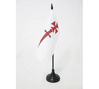 AZ FLAG Drapeau de Table Ordre des Chevaliers Porte-Glaive 15x15 cm