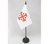 AZ FLAG Drapeau de Table Ordre du Saint-Sépulcre de Jérusalem 15x10 cm
