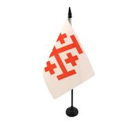 AZ FLAG Drapeau de Table Ordre du Saint-Sépulcre de Jérusalem 21x14 cm