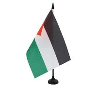 Drapeau de table Palestine 21x14cm - PETIT Drapeaux DE BUREAU palestinien 14 x 21 cm - AZ FLAG