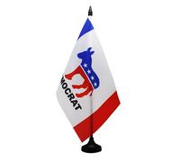 AZ FLAG Drapeau de Table Parti Démocrate américain 21x14 cm Socle Plastique