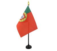 AZ FLAG Drapeau de Table Portugal 15x10 cm Polyester 100D Socle Plastique