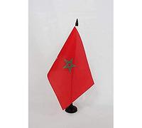 AZ FLAG Drapeau de Table Protectorat français au Maroc 1912-1956 21x14 cm