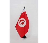 AZ FLAG Drapeau de Table Protectorat français de Tunisie 1881-1956 21x14 cm