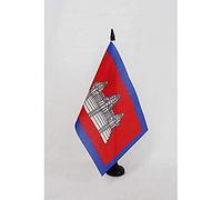 AZ FLAG Drapeau de Table Protectorat français du Cambodge 21x14 cm