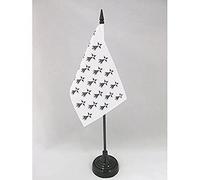 Drapeau de table Province de Bretagne 15x10cm - PETIT Drapeaux DE BUREAU historique breton 10 x 15 cm - AZ FLAG