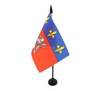 AZ FLAG Drapeau de Table Province du Lyonnais 21x14 cm Socle Plastique