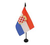 AZ FLAG Drapeau de Table République d'Herceg-Bosna 1991-1994 21x14cm - Petit Drapeaux DE Bureau Croatie 14 x 21 cm