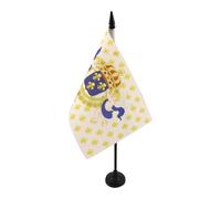 AZ FLAG Drapeau de Table Roi de France Fleur de Lys 21x14 cm