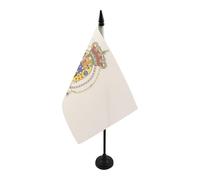Drapeau de table Royaume des Deux-Siciles 1816 21x14cm - PETIT Drapeaux DE BUREAU Italie - Sicile 14 x 21 cm - AZ FLAG