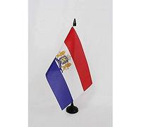 AZ FLAG Drapeau de Table Royaume des Pays-Bas 1815-1908 21x14cm - Petit Drapeaux DE Bureau de l'Étendard Royal de la monarchie hollandaise 14 x 21 cm