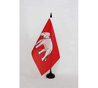 AZ FLAG - Drapeau De Table Royaume du Siam 1350-1939 21x14 cm - Petit Drapeau De La Thaïlande De Bureau 100% Polyester Avec Hampe De 25cm Et Socle En Plastique Noir