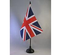 AZ FLAG Drapeau de Table Royaume-Uni 22x15 cm Socle Plastique