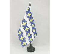 Drapeau de table Seine-et-Marne 21x14cm - PETIT Drapeaux DE BUREAU département français - Île-de-France 14 x 21 cm - AZ FLAG