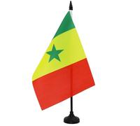Drapeau de table Sénégal 21x14cm - PETIT Drapeaux DE BUREAU sénégalais 14 x 21 cm - AZ FLAG