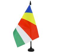 Drapeau de table Seychelles 21x14cm - PETIT Drapeaux DE BUREAU seychellois 14 x 21 cm - AZ FLAG