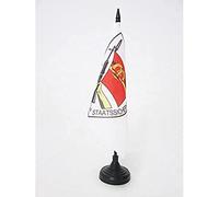 AZ FLAG Drapeau de Table Stasi de la RDA 15x15 cm Socle Plastique