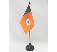 AZ FLAG - Drapeau De Table Territoire du Nord - 15x10 cm - Mini Drapeau Du Territoire Du Nord De Bureau 100% Polyester Avec Hampe De 25cm Et Socle En Plastique Noir