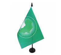 Drapeau de table Union Africaine 21x14cm - PETIT Drapeaux DE BUREAU africain 14 x 21 cm - AZ FLAG