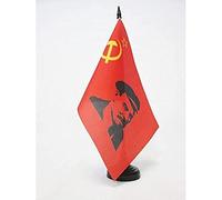 AZ FLAG Drapeau de Table URSS avec Lénine 21x14 cm Socle Plastique