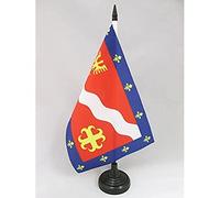 AZ FLAG Drapeau de Table Val d'Oise 21x14cm - Petit Drapeaux DE Bureau département val-d'Oisien 14 x 21 cm