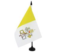 Drapeau de table Vatican 21x14cm - PETIT Drapeaux DE BUREAU vatican 14 x 21 cm - AZ FLAG