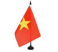 Drapeau de table Vietnam 21x14cm - PETIT Drapeaux DE BUREAU vietnamien 14 x 21 cm - AZ FLAG