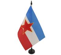 Drapeau de table Yougoslavie 21x14cm - PETIT Drapeaux DE BUREAU yougoslave 14 x 21 cm - AZ FLAG