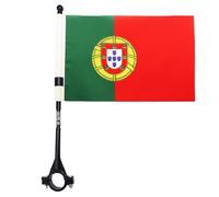 AZ FLAG - Drapeau de Vélo Portugal - Drapeau Portugais 100% Polyester Avec Hampe De 30cm Et Système D'Accroche - Bike Flag 30g - 21x14 cm
