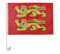 AZ FLAG Drapeau de Voiture Basse-Normandie 45x30 cm Maille Bloquée Ventouse