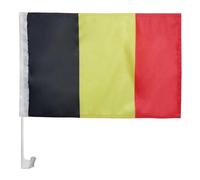 AZ FLAG Drapeau de Voiture Belgique 45x30 cm Belge Maille Bloquée Ventouse