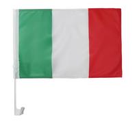 AZ FLAG Drapeau de Voiture Italie 45x30 cm Italien Maille Bloquée Ventouse