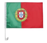 AZ FLAG Drapeau de Voiture Portugal 45x30 cm Maille Bloquée Ventouse