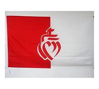 AZ FLAG - Drapeau Département de la Vendée - 150x90 cm - Drapeau Cœur Vendéen 100% Polyester Avec Fourreau et cordelette - Pavillon 110 g