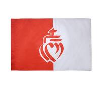 AZ FLAG - Drapeau Département de la Vendée - 90x60 cm - Drapeau Cœur Vendéen 100% Polyester Avec Fourreau et Cordelette - Pavillon 50 g