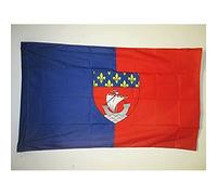 AZ FLAG - Drapeau Département de Paris - 150x90 cm - Drapeau Seine 100% Polyester Avec Fourreau et cordelette - Pavillon 110 g