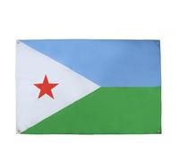 AZ FLAG Drapeau Djibouti 150x90 cm avec 4 oeillets, Pavillon Djiboutien pour balcon ou mur